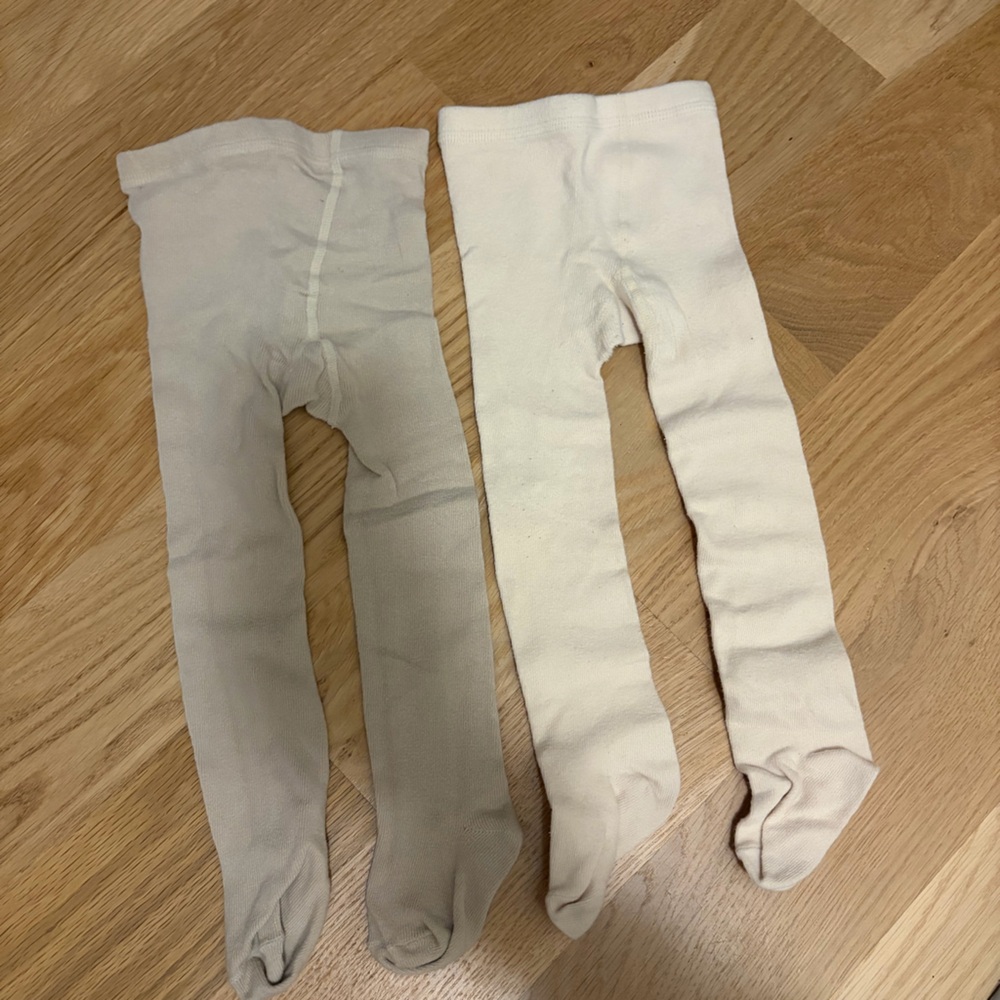 Zara Kids Leggings Pack - Cream and Light Beige